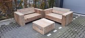 Loungeset ''Garden XS Luxe'' van Gebruikt steigerhout - 4 persoons