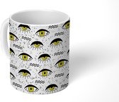 Mok - Koffiemok - Tieners - Ogen - Patronen - Mokken - 350 ML - Beker - Koffiemokken - Theemok