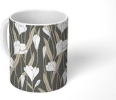 Mok - Koffiemok - Patronen - krokus - Vintage - Mokken - 350 ML - Beker - Koffiemokken - Theemok