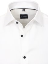 Wit Overhemd Lange Mouw Zwarte Knopen Venti 193295500-000 - XXL