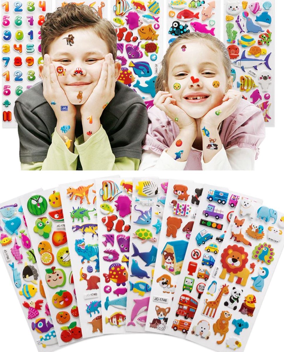 20 verschillende stickervellen