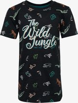 TwoDay jongens T-shirt met print - Zwart - Maat 158/164
