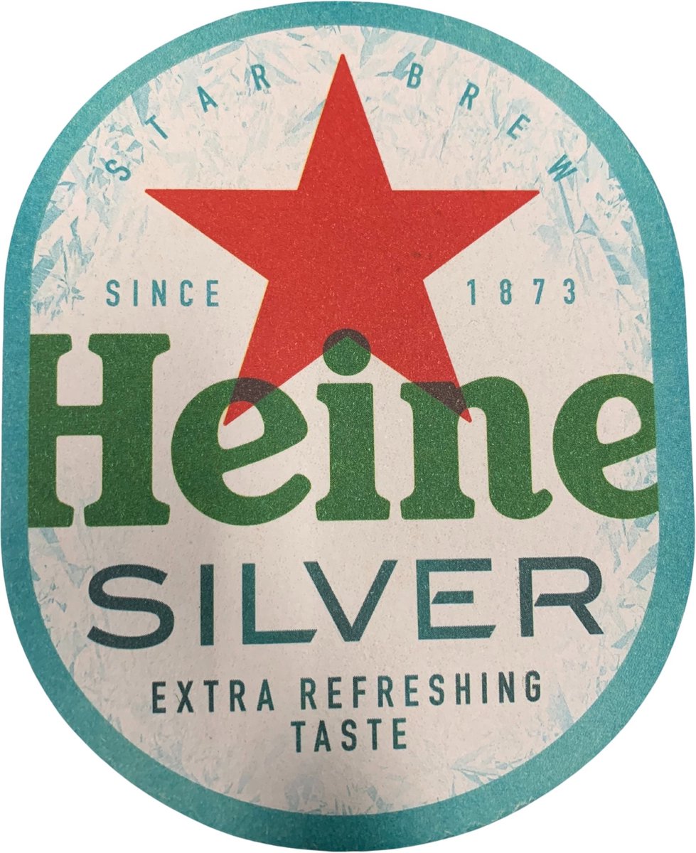 Heineken - Bierviltjes Silver - 400 stuks (4x 100 stuks)