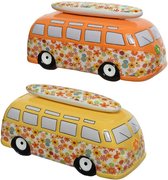 Decoris Spaarpot terracotta vw bus L22.5 H10.5cm (1 stuk) assorti