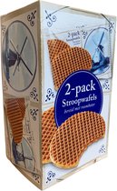 2-Pack Stroopwafels Cadeau 626 Gram Delfts Blauw In Geschenkverpakking