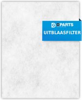 Dparts universeel stofzuigerfilter - uitblaasfilter (microfilter) - op maat te knippen - 240x190x2mm- 1 stuk - filter stofzuiger - geschikt voor Miele, Philips, AEG, Nilfisk, Bestr