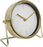 Home & Deco Tafelklok Roan goud/wit-18x7,5x16cm