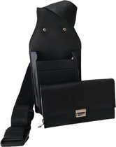 Leren Horeca Holster met Portemonnee - Kelnerbeurs Holster - Zwart