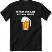 Ik drink bier alsof het mijn baan is |Feest kado T-Shirt heren - dames|Perfect drank cadeau shirt|Grappige bier spreuken - zinnen - teksten
