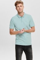 Only & Sons Poloshirt Onsstan Ss Fitted Polo Tee (6560) Noos 22011349 Aquifer Mannen Maat - L