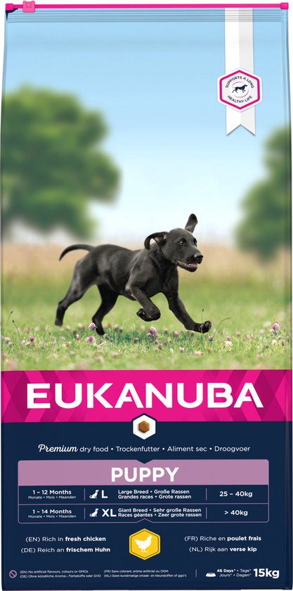 Eukanuba Growing Puppy Large Breed Kip - Hondenvoer - 15 kg