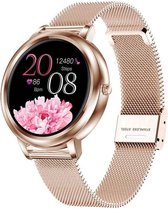Darenci Smartwatch Classy Pro- Smartwatch dames - Smartwatch heren - Activity Tracker - Touchscreen - Stalen band - Dames - Heren - Horloge - Stappenteller - Bloeddrukmeter - Verbr