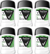 Rexona Men Invisible Fresh Power 6 x 50 ml Deo Stick - Deodorant - 7x Bescherming - Anti Transpirant Mannen - Antiperspirant - Geschenkset Mannen