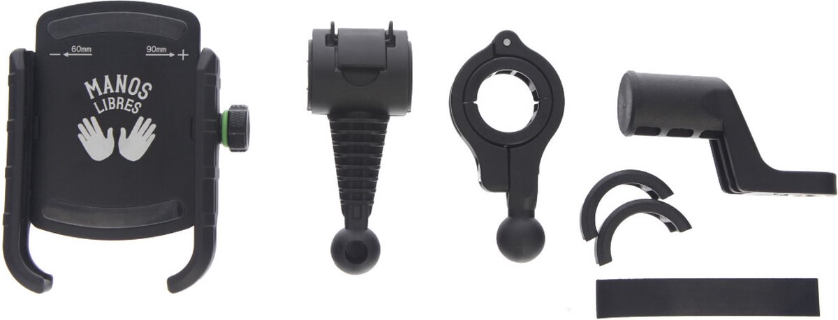 Telefoonhouder voor Scooter - Motor - MANOS LIBRES - MODEL M - Windscherm Bevestiging - Universeel - Zwart - Piaggio - Vespa - Zip – foto 7
