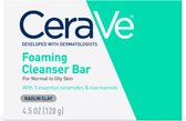 CeraVe Foaming Cleanser Bar voor vette huid, lichaam en gezicht, zeepvrij en geurvrij