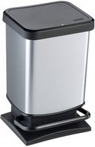 Rotho Paso Pedaalemmer 20L Silver Metallic