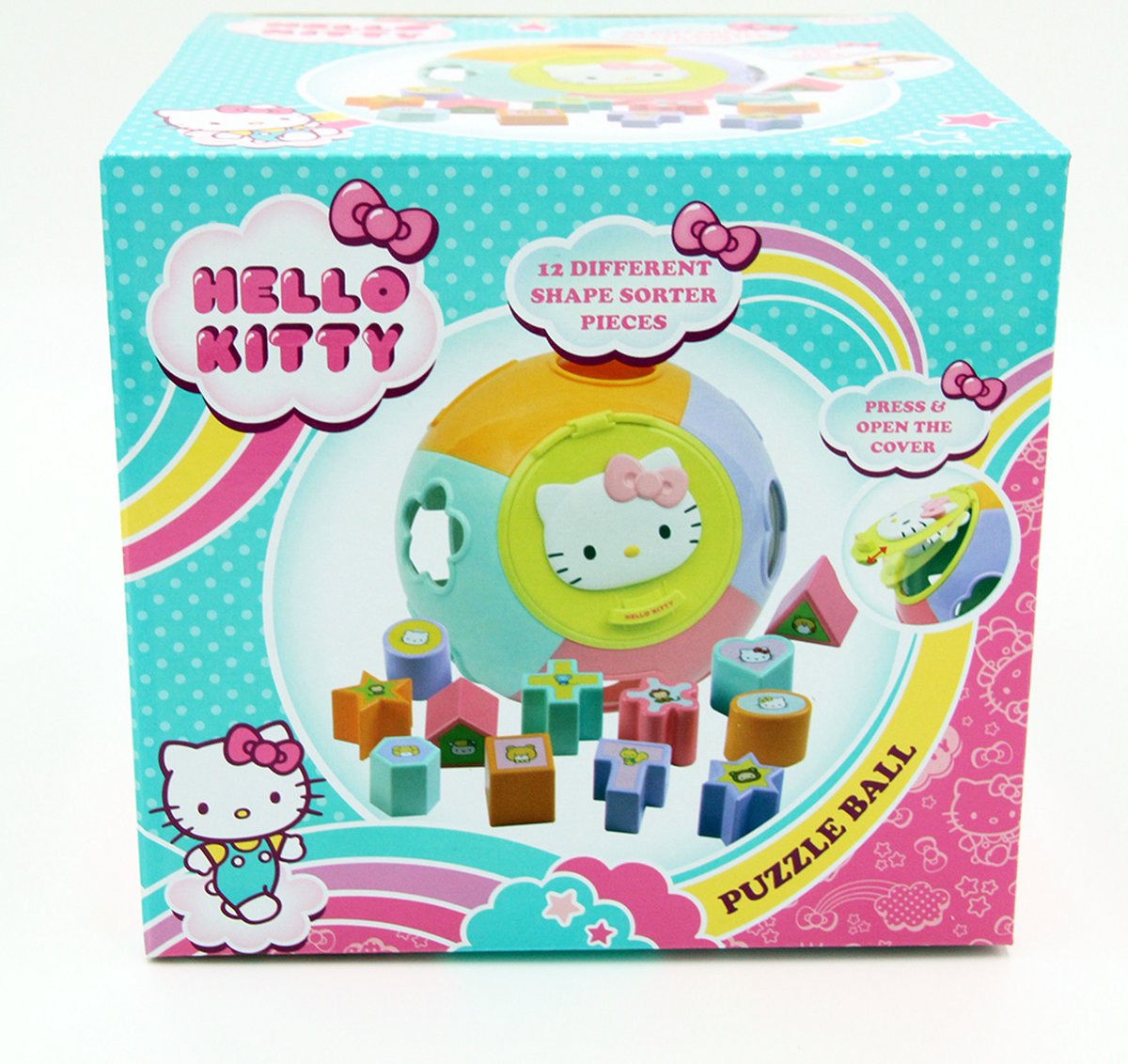 DW4Trading Hello Kitty - Shape Sorter Puzzle - Bal | bol.com