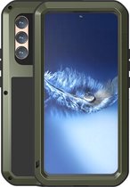 Coque Samsung Galaxy S22 Plus (S22+), Love Mei, Coque Metal Extreme Protection , Vert | Coque de téléphone portable/coque de téléphone adaptée pour : Samsung Galaxy S22 Plus (S22+).