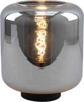 Olucia Keanu - Design Tafellamp - Glas/Metaal - Grijs;Zwart