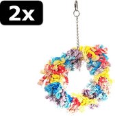 2x PAPEGAAI FLOSSIN RING 28CM