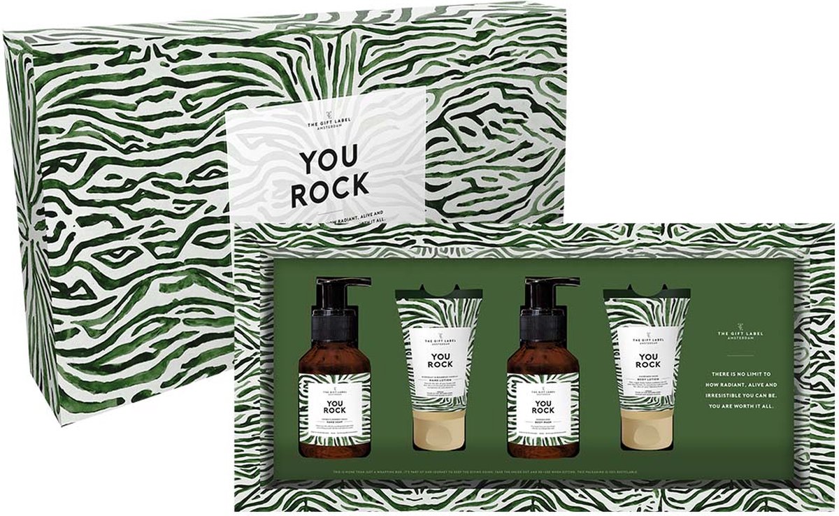 The Gift Label - Luxe giftbox voor haar - You rock - Vegan