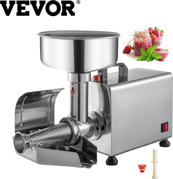 Delicino - Smoothie Maker - Fruitzeef - Industriële Slowjuicer - Roestvrij Staal - Maak zelf Sap of Tomatensaus - Elektrisch van Delicino — afbeelding 5