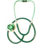 Stethoscoop voor verpleegkundige - DUAL - Dubbelzijdig - Kleur: Groen - verpleegster stethoscoop - Nurse Stethoscope