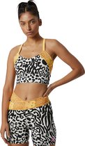 New Balance Relentless Printed Crop Bra WB21176BKW, Vrouwen, Zwart, Sport Beha, maat: M