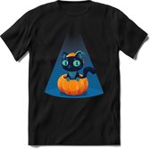 Halloween T-Shirt | Horror Liefhebber Kleding Kado Heren / Dames | Perfect Weerwolf , Monster , Vleermuis en Pompoen Cadeau Shirt | Grappige Zinnen, Spreuken en Teksten | Maat M