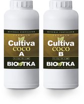BioTka CULTIVA COCO A+B 1 Ltr. (Set) plantvoeding - biologisch - biologische plantvoeding - planten - bio supplement - hydro plantvoeding - plantvoeding aarde - kokosvoeding - kokos voeding – coco – cocovoeding - organische plantenvoeding - organisch
