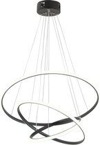 Industrial Living® Hanglamp – Darcy – LED verlichting – Kroonluchter – Modern – 9000 Lumen – 100 Watt – 6500 Kelvin - Zwart