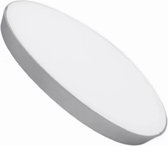 OSRAM LED Ceiling Lamp Downlight Opbouw LED Plafondlamp -Aluminium -Ronde -Zilver -Flikkervrij -Dimbaar-Waterditch IP44 -24W -3000K Warm Wit licht