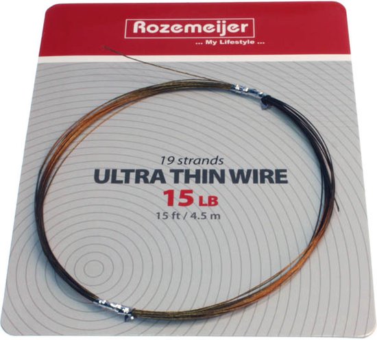 Rozemeijer 19 Strands Ultra Thin Wire 15ft - 4,5m - Maat : 30lb van Rozemeijer — afbeelding 3
