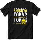 Tokyo - Shibuya | TSK Original & vintage | T-Shirt Heren - Dames | Geel | Perfect Cadeau Shirt | Grappige Spreuken - Zinnen - Teksten | Maat S