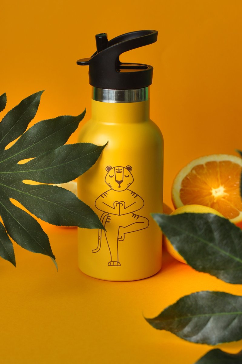 Water Bottle Tiger / colour mustard