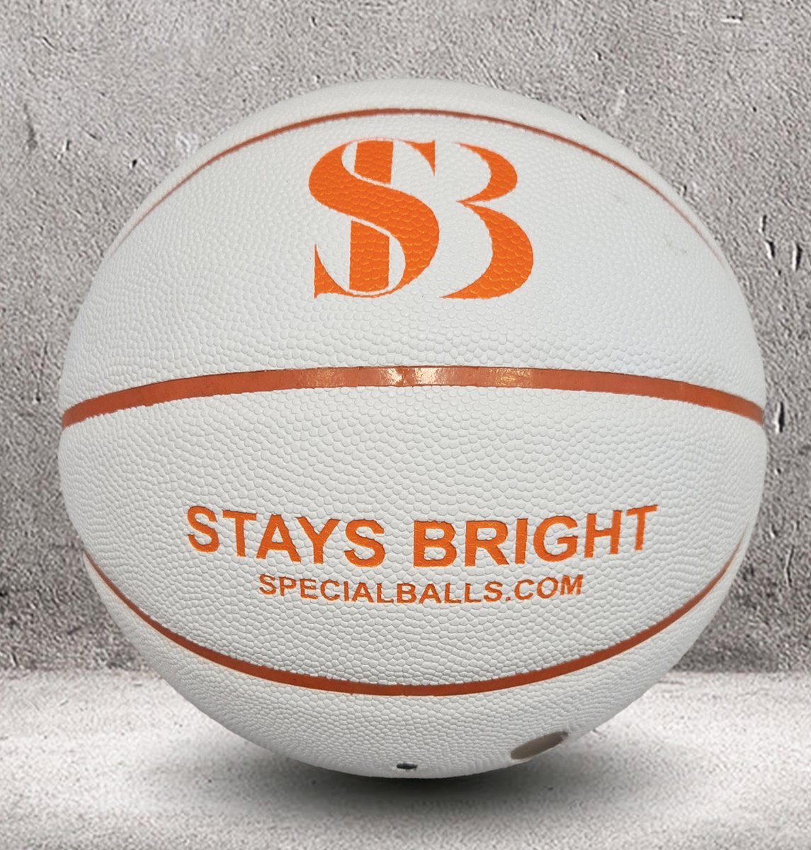 Special Balls - Stays Bright Deluxe WHITE - LED - basketbal - indoor & outdoor