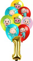 Cocomelon  Verjaardag ballonenr Decoratie Feestartikelen , Nummer 1