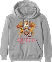 Queen Hoodie/trui -S- Classic Crest Grijs