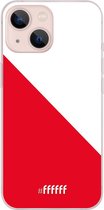 6F hoesje - geschikt voor iPhone 13 Mini -  Transparant TPU Case - FC Utrecht #ffffff