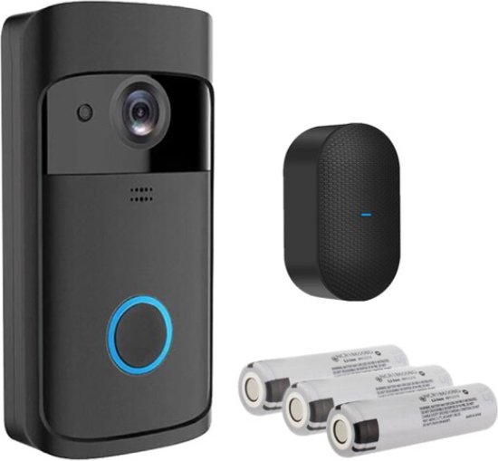 Caméra de sonnette Smart Wifi Interphone vidéo sans fil avec sonnette  d'appel