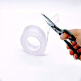 Dubbelzijdige Nano Tape - Griptape – Gekko tape - Magic tape - Herbruikbaar en Waterproof –1 Meter