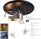 LANTING plafondlamp kinderkamer decoratie Plafondlicht slaapkamer lamp voor jongen meisje modern creatief zwart melkweg technologie ruimtevaarder ruimteschip mini astronaut ontwerp