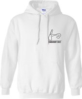 Gildan Hoodie Formule 1 Max Racing "Zandvoort 2022 Wit" Maat XXL - Hoody met Capuchon - Trui Race Fan - Kampioen