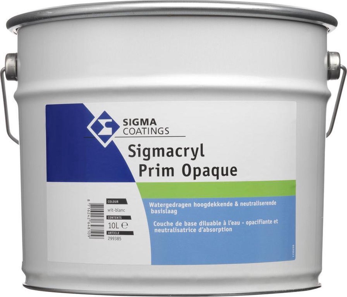 Sigma - Sigmacryl Prim Opaque - Wit - 1l