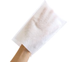 Hygonorm wegwerp washand wit 50 stuks 22 x 15 cm - droog