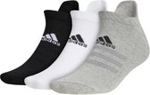 golfsokken enkel heren polyester grijs 3 paar mt 48-51