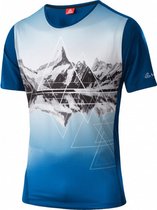 fietsshirt Peaks heren polyester donkerblauw maat 54