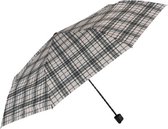 paraplu mini Schotse ruit 96 cm microfiber beige