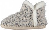 sloffen dames elastomeer/textiel beige/zwart maat 37-38