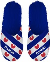 pantoffels Friesland pluche blauw maat 42/45